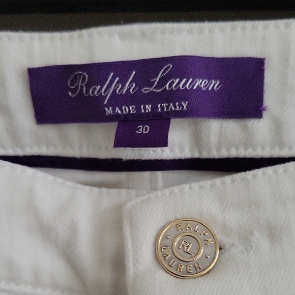 Ralph Lauren Purple Label White Jeans - Picture 4 of 8